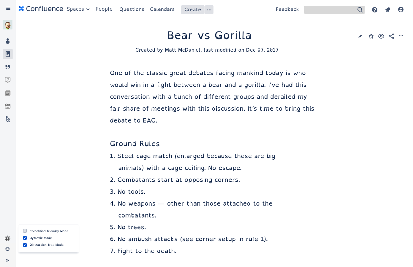 distraction free mode